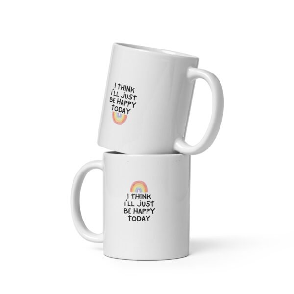 Happy Vibes Mug | Positive Affirmation Ceramic Coffee Cup | Cheerful Morning Boost - Image 2