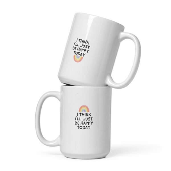 Happy Vibes Mug | Positive Affirmation Ceramic Coffee Cup | Cheerful Morning Boost
