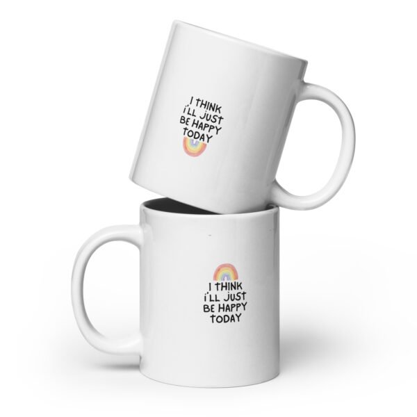 Happy Vibes Mug | Positive Affirmation Ceramic Coffee Cup | Cheerful Morning Boost - Image 3