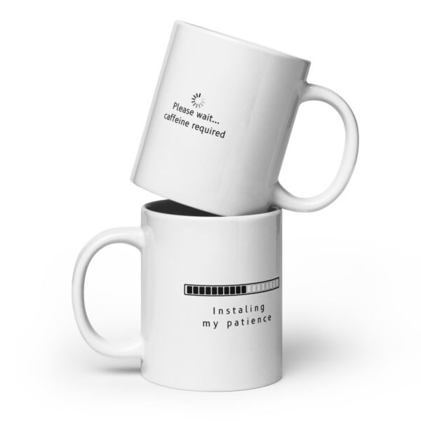 Patience Installation Mug | Funny Loading Bar Design | Perfect for Caffeine Lovers - Image 3
