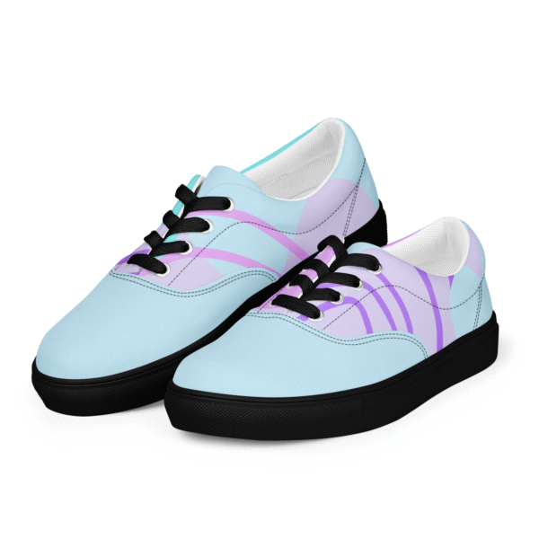 Cyan Dream Women's Sneakers | Light Blue & Purple Accents | Dreamy & Comfortable Shoes - Image 12