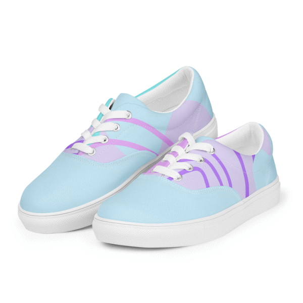 Cyan Dream Women's Sneakers | Light Blue & Purple Accents | Dreamy & Comfortable Shoes - Image 11