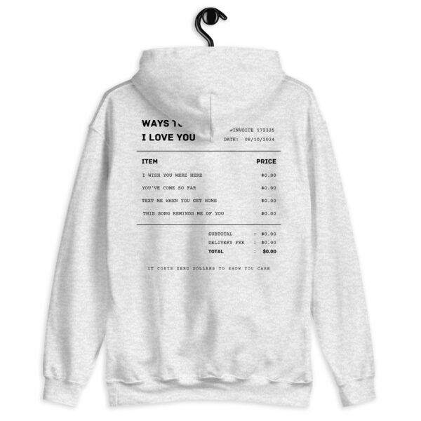 Gildan Hoodie | "Ways to Say I Love You" Embroidered Sweatshirt | Minimalist Romantic Design | Comfortable & Stylish Fit - Image 9