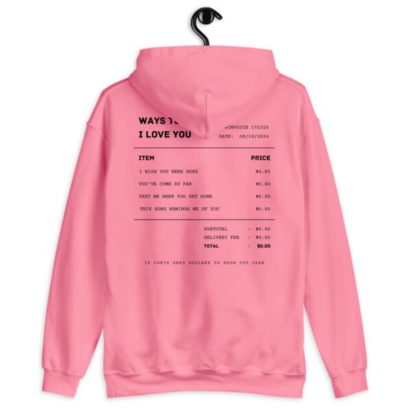 Gildan Hoodie | "Ways to Say I Love You" Embroidered Sweatshirt | Minimalist Romantic Design | Comfortable & Stylish Fit - Image 5