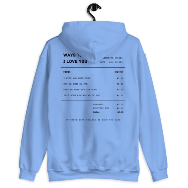 Gildan Hoodie | "Ways to Say I Love You" Embroidered Sweatshirt | Minimalist Romantic Design | Comfortable & Stylish Fit - Image 4