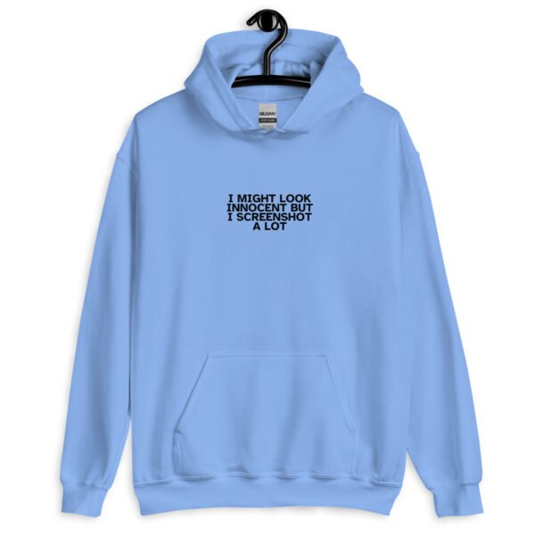 Innocent Hoodie | "Innocent But I Screenshot" Embroidered Sweatshirt | Bold & Cozy Statement Fashion - Image 4