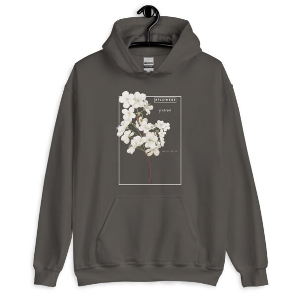 Floral Gratitude Hoodie | Minimalist Flower Embroidered Sweatshirt | Unisex Pullover for Cozy & Elegant Style - Image 8