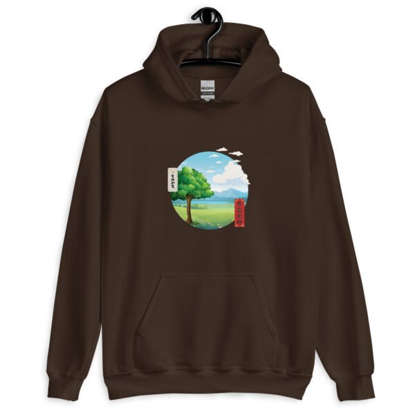 Zen Horizon Hoodie | Unisex Sweatshirt with Eastern Aesthetic Design | Soft & Cozy Pullover for Ultimate Comfort - Image 5