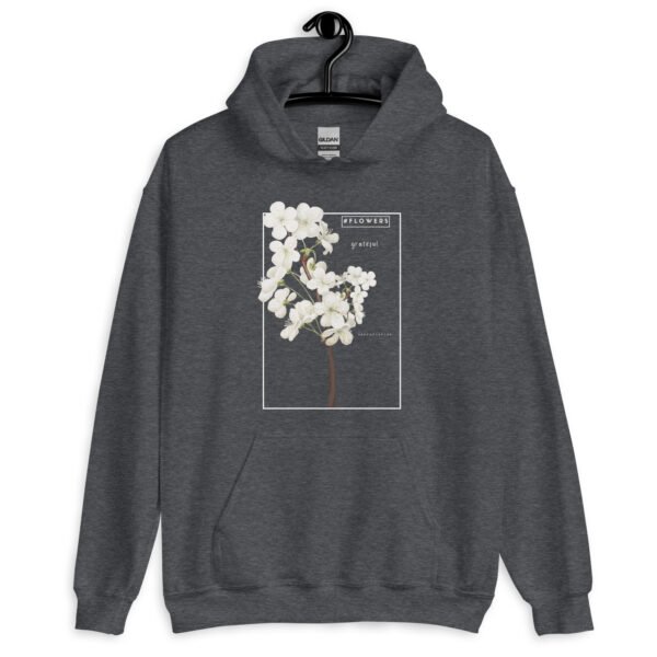 Floral Gratitude Hoodie | Minimalist Flower Embroidered Sweatshirt | Unisex Pullover for Cozy & Elegant Style - Image 7