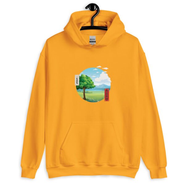 Zen Horizon Hoodie | Unisex Sweatshirt with Eastern Aesthetic Design | Soft & Cozy Pullover for Ultimate Comfort - Image 11