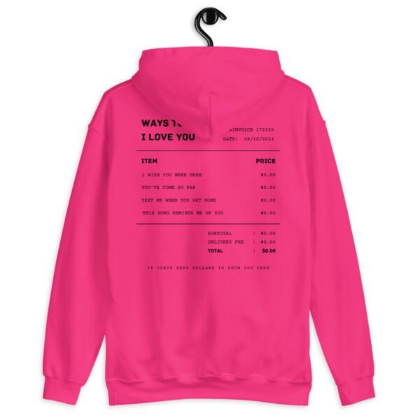 Gildan Hoodie | "Ways to Say I Love You" Embroidered Sweatshirt | Minimalist Romantic Design | Comfortable & Stylish Fit - Image 2