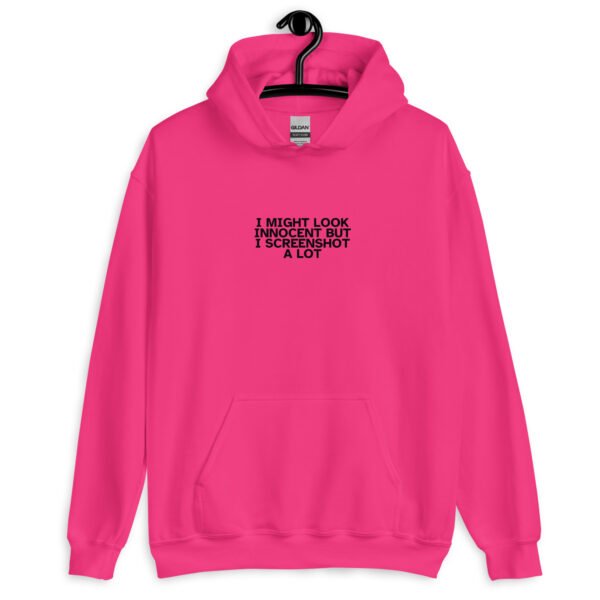 Innocent Hoodie | "Innocent But I Screenshot" Embroidered Sweatshirt | Bold & Cozy Statement Fashion - Image 2