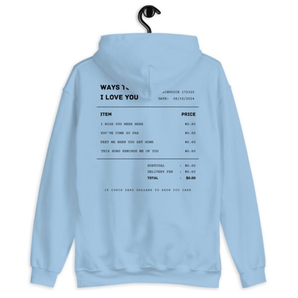 Gildan Hoodie | "Ways to Say I Love You" Embroidered Sweatshirt | Minimalist Romantic Design | Comfortable & Stylish Fit - Image 7
