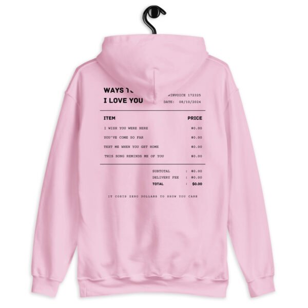 Gildan Hoodie | "Ways to Say I Love You" Embroidered Sweatshirt | Minimalist Romantic Design | Comfortable & Stylish Fit - Image 8