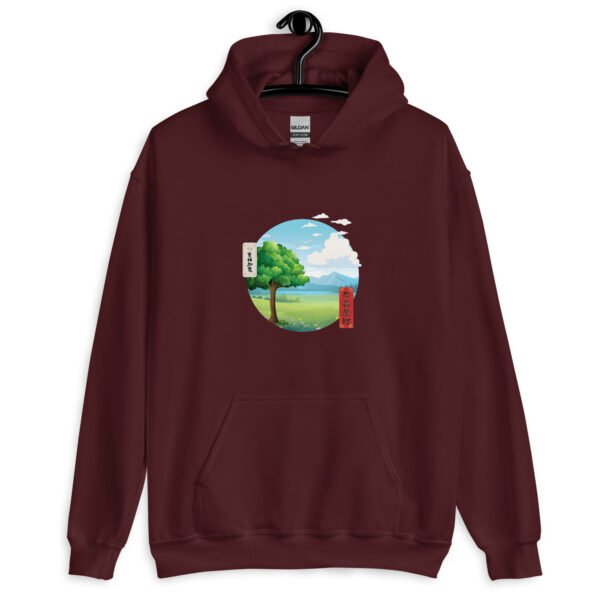 Zen Horizon Hoodie | Unisex Sweatshirt with Eastern Aesthetic Design | Soft & Cozy Pullover for Ultimate Comfort - Image 4