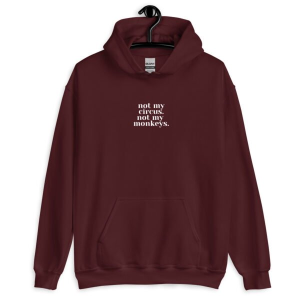 Circus-Free Zone Hoodie | Drama-Free Unisex Sweatshirt | Casual & Stylish Pullover for Everyday Wear - Image 4