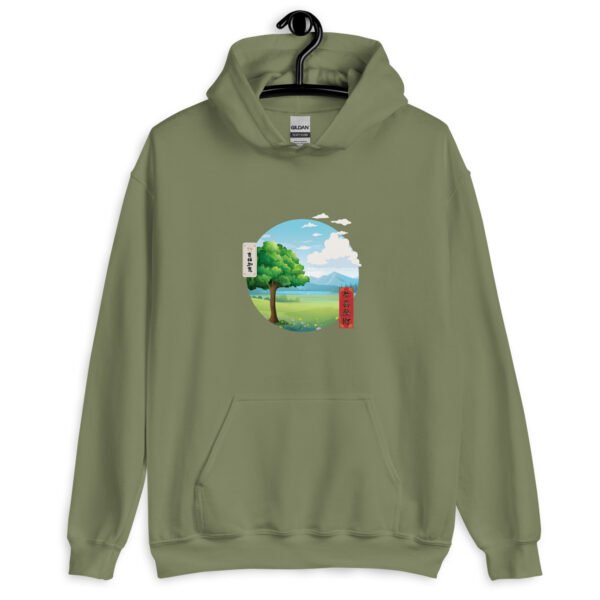 Zen Horizon Hoodie | Unisex Sweatshirt with Eastern Aesthetic Design | Soft & Cozy Pullover for Ultimate Comfort - Image 8