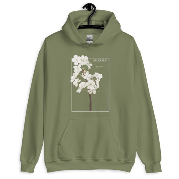 Floral Gratitude Hoodie | Minimalist Flower Embroidered Sweatshirt | Unisex Pullover for Cozy & Elegant Style - Image 11