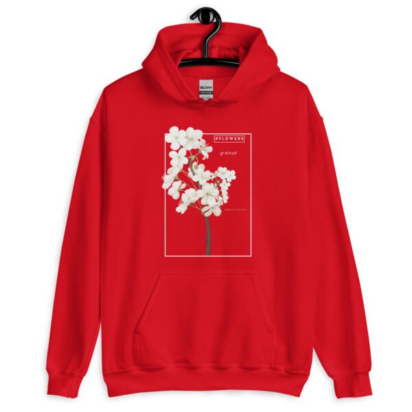 Floral Gratitude Hoodie | Minimalist Flower Embroidered Sweatshirt | Unisex Pullover for Cozy & Elegant Style - Image 6