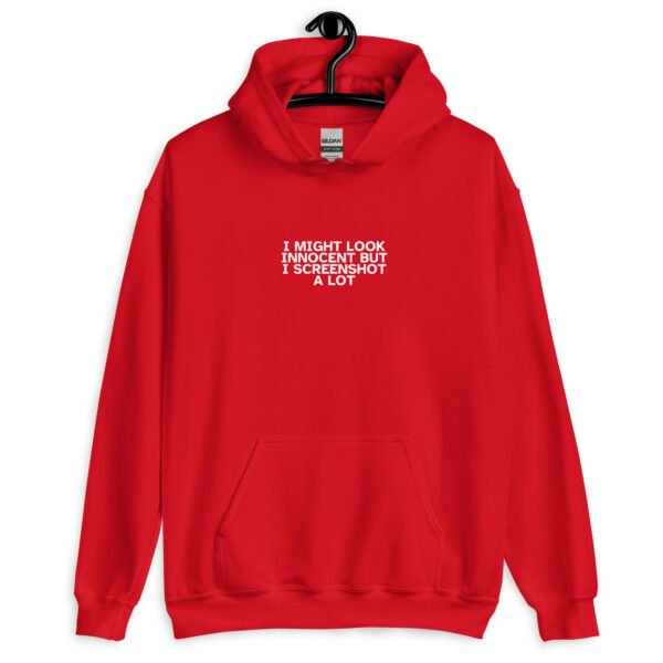 Innocent But I Screenshot Hoodie | Funny Unisex Sweatshirt | Playful & Comfortable Everyday Pullover - Image 7