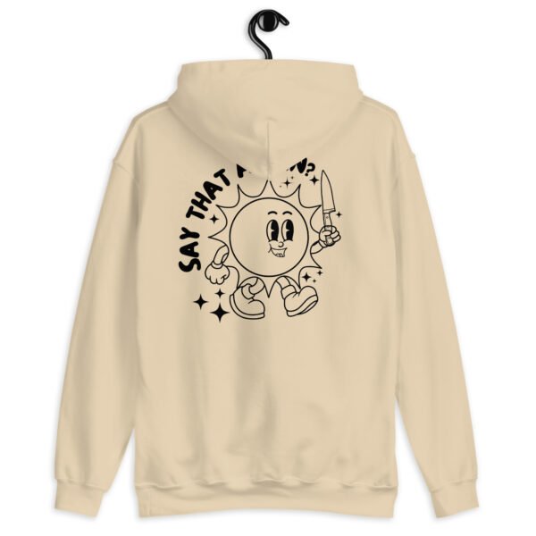 Creepy Hoodie | "Smiling Threat" Retro-Inspired Sweatshirt | Stylish & Comfortable Streetwear - Image 7