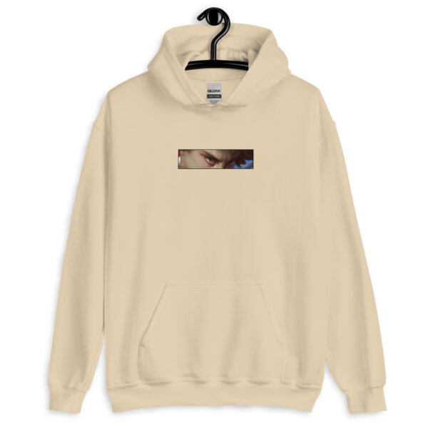 Gothic Pixel Hoodie | "Lucifer’s Gaze" Unisex Sweatshirt with Haunting Eyes Design | Edgy & Comfortable Fit - Image 7