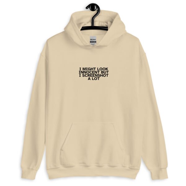 Innocent Hoodie | "Innocent But I Screenshot" Embroidered Sweatshirt | Bold & Cozy Statement Fashion - Image 7