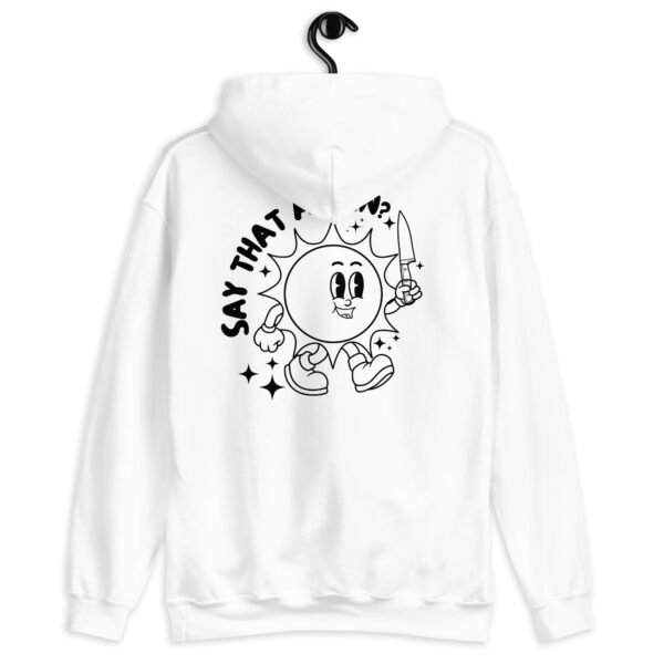 Creepy Hoodie | "Smiling Threat" Retro-Inspired Sweatshirt | Stylish & Comfortable Streetwear - Image 9