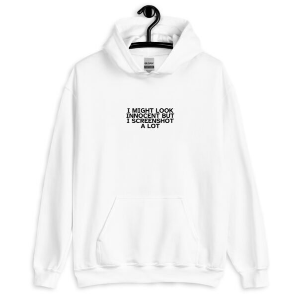 Innocent Hoodie | "Innocent But I Screenshot" Embroidered Sweatshirt | Bold & Cozy Statement Fashion - Image 9