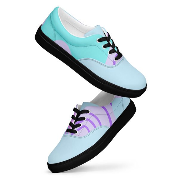 Cyan Dream Women's Sneakers | Light Blue & Purple Accents | Dreamy & Comfortable Shoes - Image 2