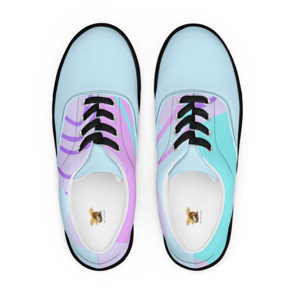 Cyan Dream Women's Sneakers | Light Blue & Purple Accents | Dreamy & Comfortable Shoes - Image 5