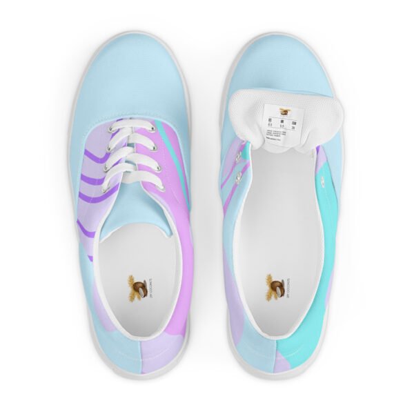 Cyan Dream Women's Sneakers | Light Blue & Purple Accents | Dreamy & Comfortable Shoes - Image 8