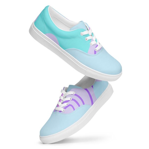 Cyan Dream Women's Sneakers | Light Blue & Purple Accents | Dreamy & Comfortable Shoes
