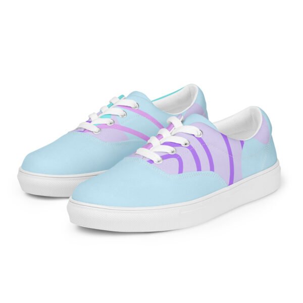 Cyan Dream Women's Sneakers | Light Blue & Purple Accents | Dreamy & Comfortable Shoes - Image 10