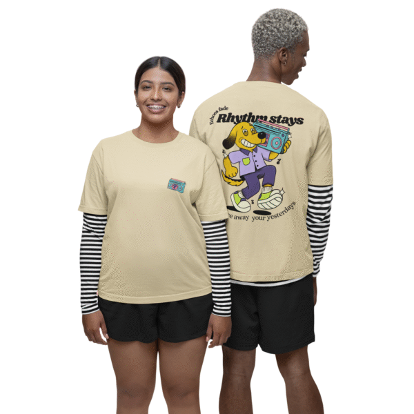 Echo Fade Oversized T-Shirt – Street Groove, Free Motion Everyday Beat - Image 7