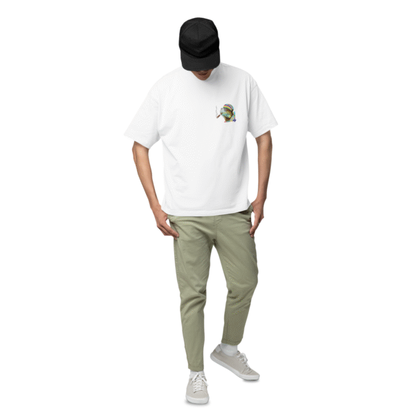Slow Motion Iguana Oversized T-Shirt – Deep Emotions; Relaxed Hippie Style - Image 7