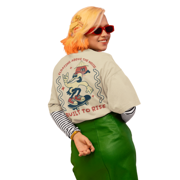 Rise Above Oversized T-Shirt – Bold Motion, Fearless Energy Elevated Style - Image 7
