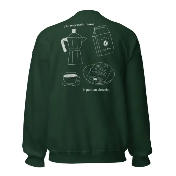 Pain au Chocolat Sweatshirt – Cozy Humor, Parisian Charm & Everyday Comfort - Image 5