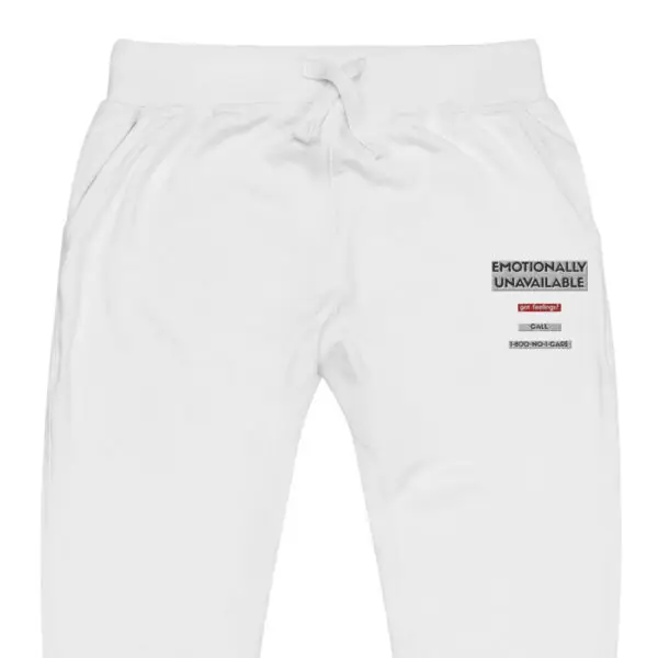 Emotionally Unavailable Joggers – Irony, Comfort & Straightforward Style