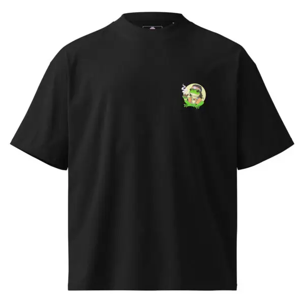 Go with the Flow Frog Oversized T-Shirt – Chill Vibes, Hippie Spirit Zen Energy - Image 3