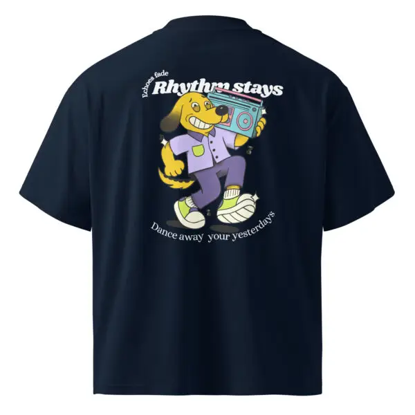 Rhythm Stays Oversized T-Shirt – Oversized Comfort, Dancing Spirit Timeless Vibes - Image 2
