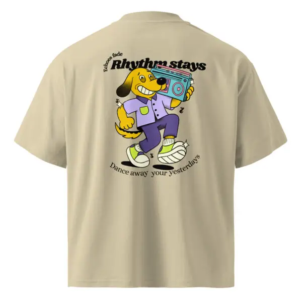Echo Fade Oversized T-Shirt – Street Groove, Free Motion Everyday Beat - Image 5