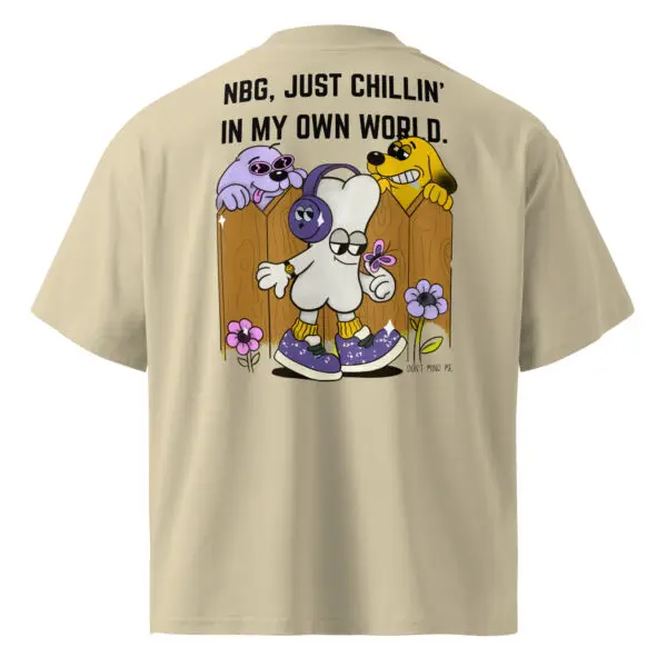 Chill Mode Oversized T-Shirt – Laid-Back Vibes, Creative Groove Effortless Cool - Image 3