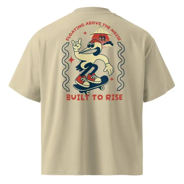 Rise Above Oversized T-Shirt – Bold Motion, Fearless Energy Elevated Style