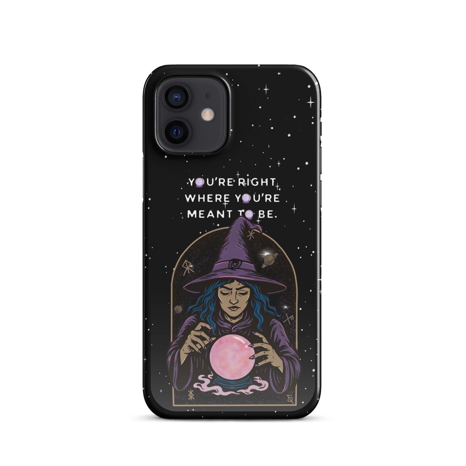 You’re Right Where You’re Meant to Be | Cosmic Witch iPhone® Case | Matte Snap Cover - Image 10