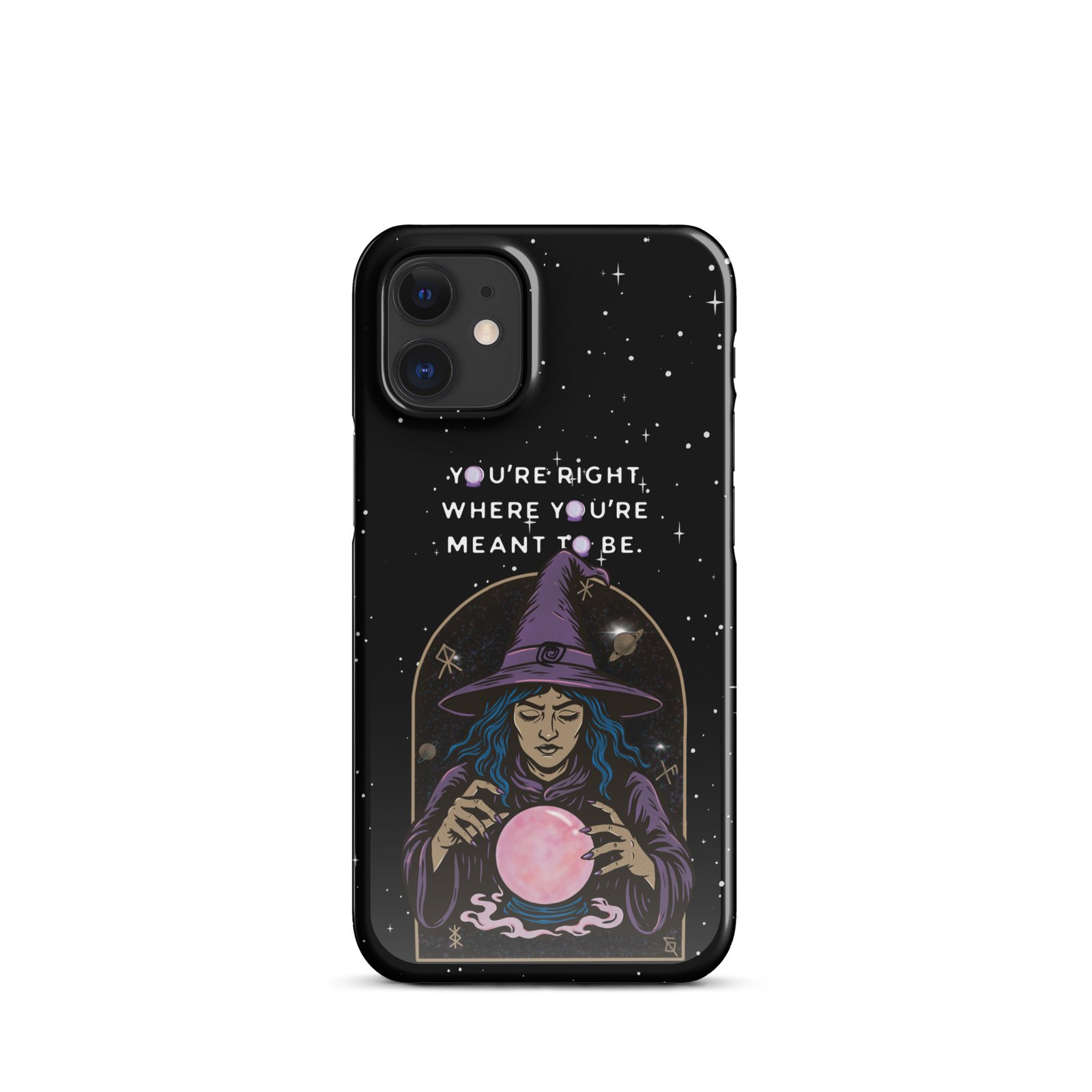 You’re Right Where You’re Meant to Be | Cosmic Witch iPhone® Case | Matte Snap Cover - Image 8