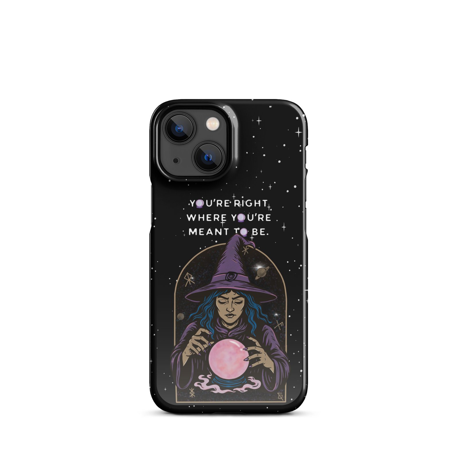 You’re Right Where You’re Meant to Be | Cosmic Witch iPhone® Case | Matte Snap Cover - Image 16