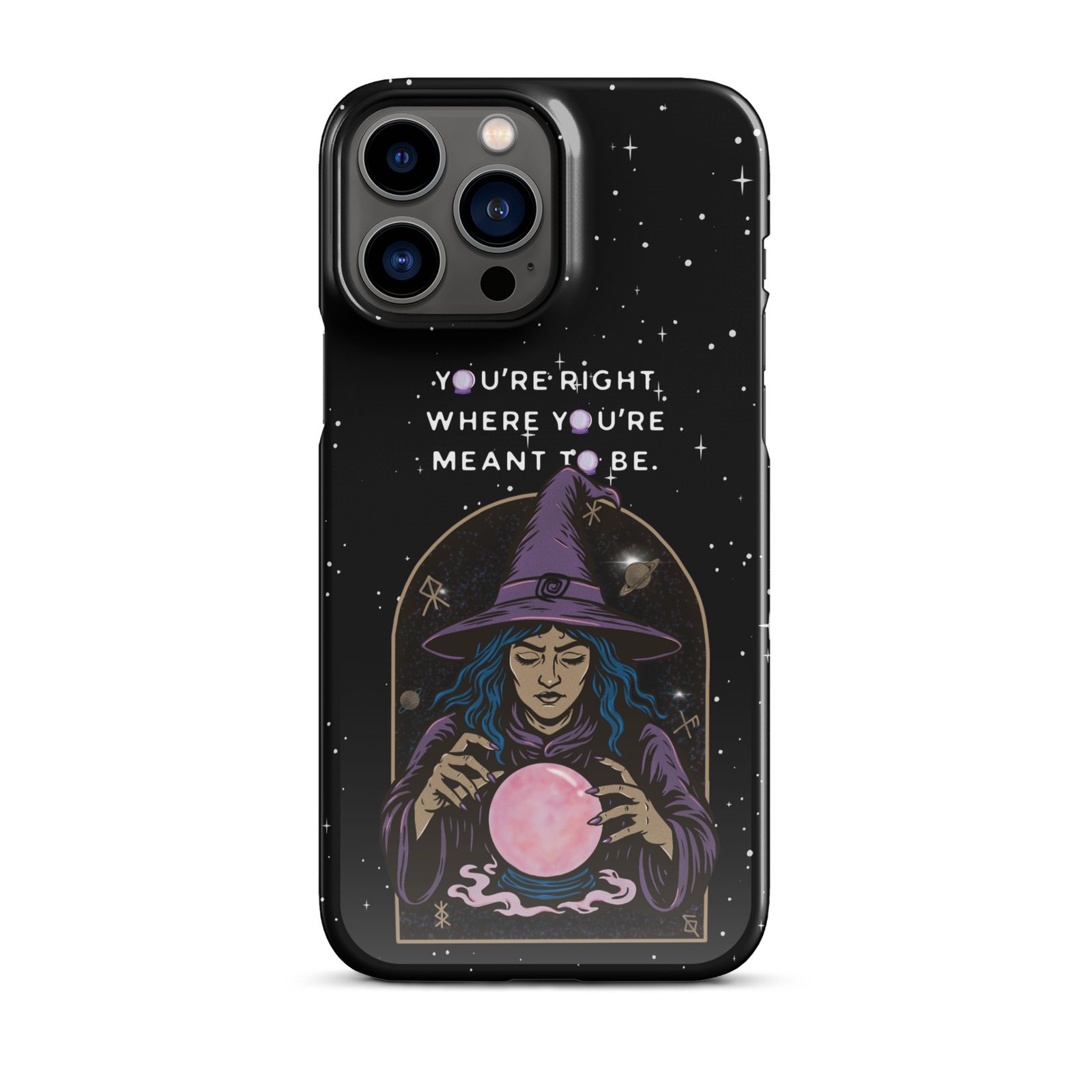 You’re Right Where You’re Meant to Be | Cosmic Witch iPhone® Case | Matte Snap Cover - Image 22
