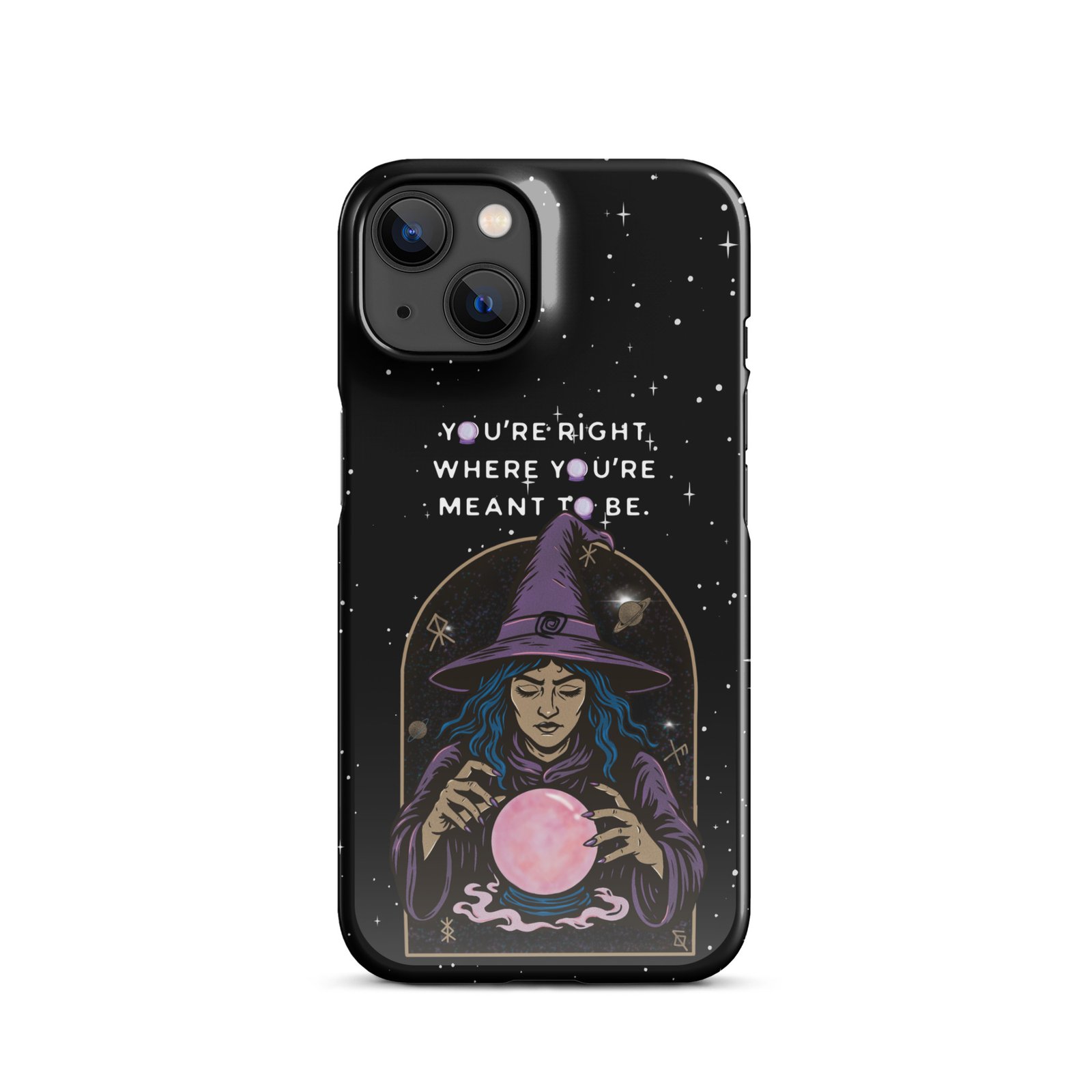 You’re Right Where You’re Meant to Be | Cosmic Witch iPhone® Case | Matte Snap Cover - Image 24
