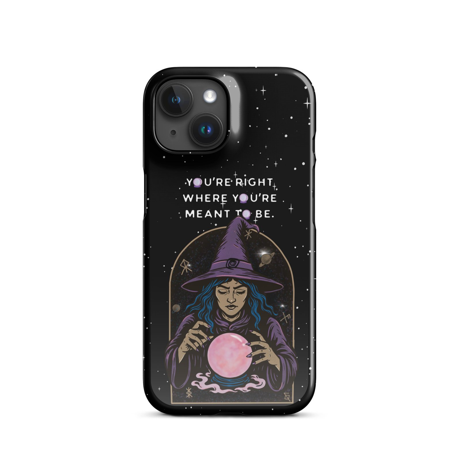 You’re Right Where You’re Meant to Be | Cosmic Witch iPhone® Case | Matte Snap Cover - Image 31